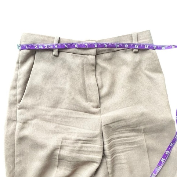 COS High Waisted Wide Leg Wool Trousers in Camel Sz 2 - Picture 7 of 11